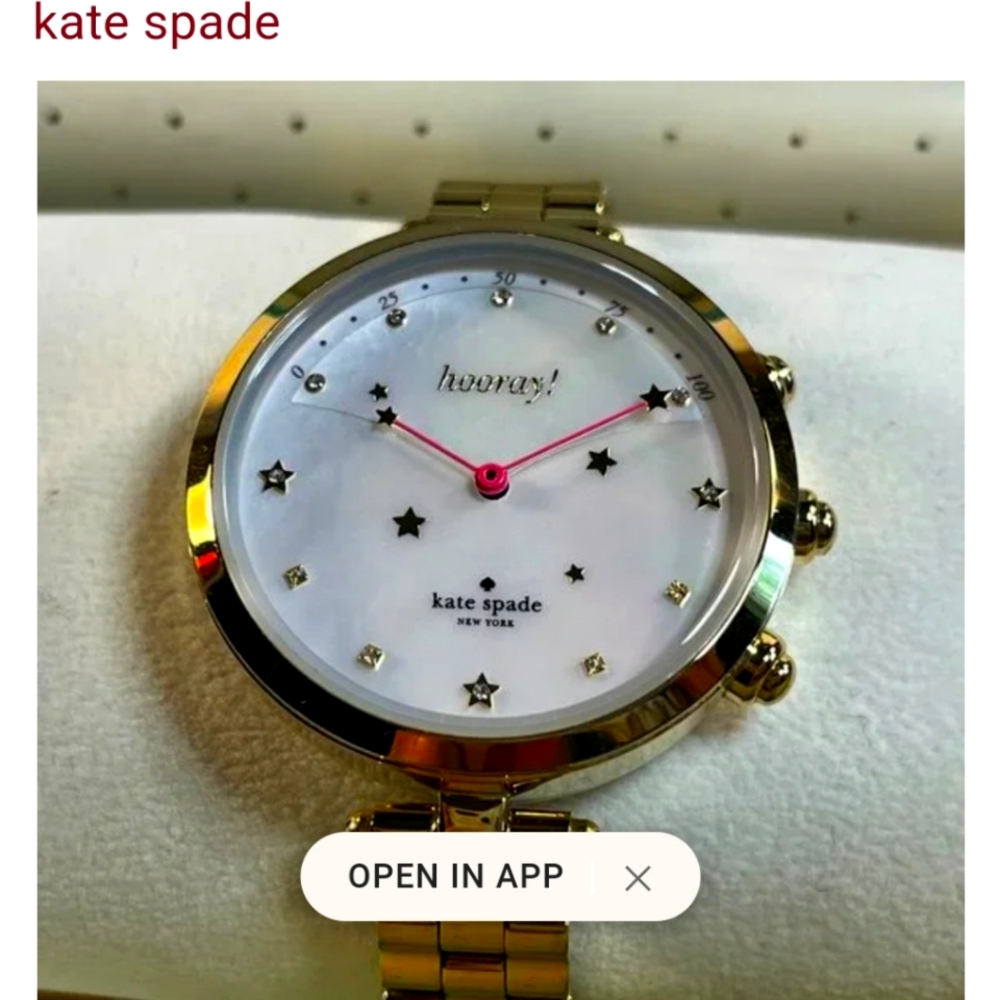Kate Spade Women's Gold Holland Hybrid Watch